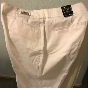 7th Avenue brand new white bootcut pants- Size 12